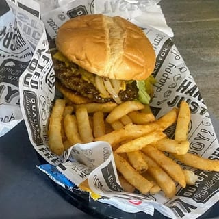 Big Delta Cheeseburger + FRIES